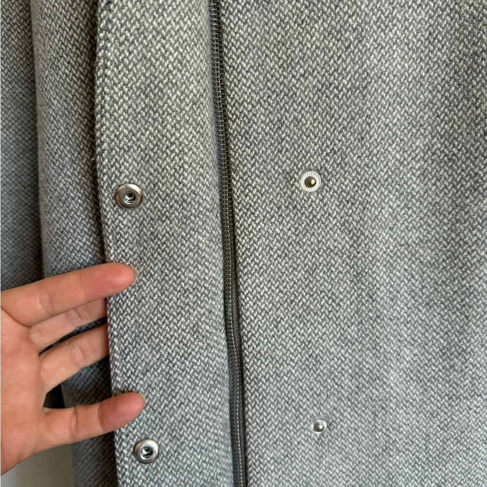 LAUREN by Ralph Lauren Gray Zipper Jacket - Picture 6 of 17